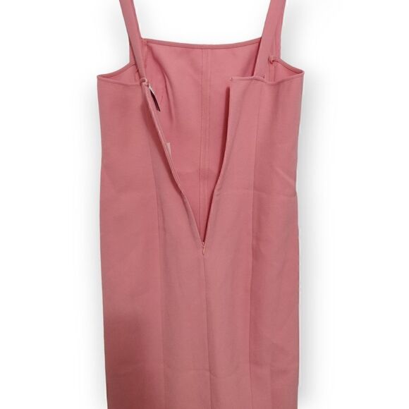 New C/MEO Consumed Split-Front Pink Midi Dress L 8 - Picture 10 of 15